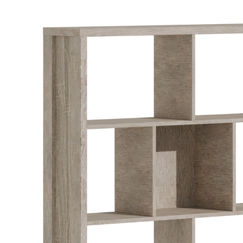 Bookcase Dividre pakoworld sonoma oak melamine 120x30x181cm