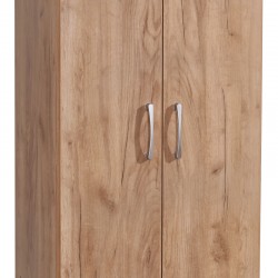 Ντουλάπα Jonar pakoworld δίφυλλη oak μελαμίνης 60x42x180εκ