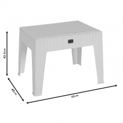 Table Cosmic pakoworld PP color white 55x40x43.5cm
