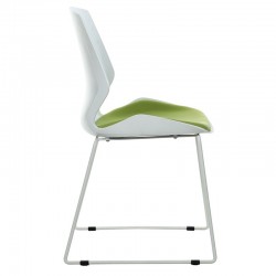 Visitor office chair Genuine pakoworld PP white-green