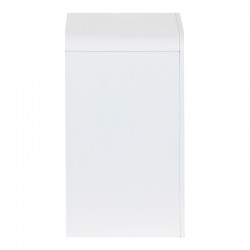 Nightstand Zeplen pakoworld MDF in white color 40x30x53cm