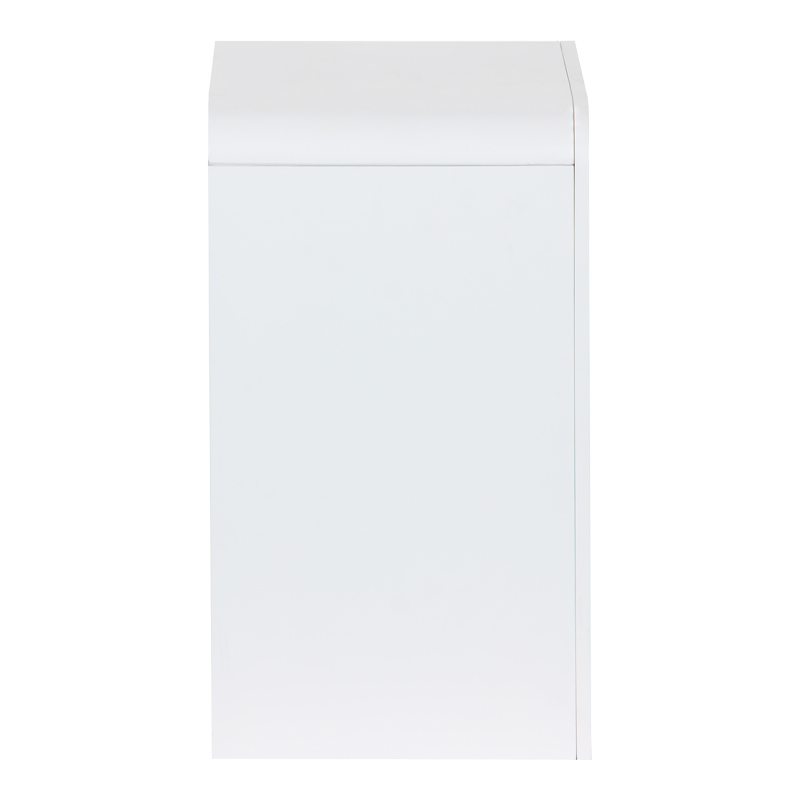 Nightstand Zeplen pakoworld MDF in white color 40x30x53cm