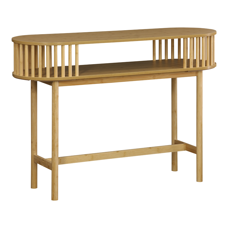 Console Nodial pakoworld MDF/Bamboo in natural color 120x39x85cm