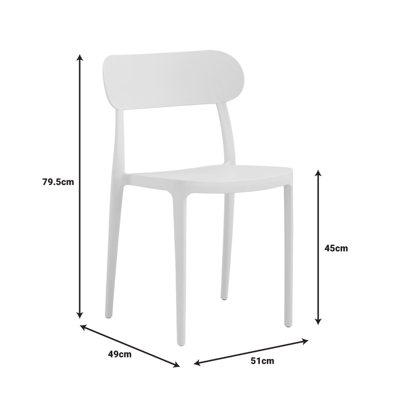 Chair Amvroan pakoworld with UV protection cappuccino pp 51x49x79.5cm