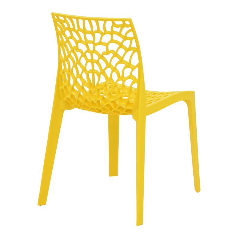 Chair Hush pakoworld with UV protection PP yellow 50,5x54x79.5cm