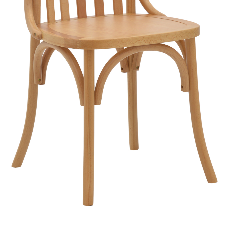 Chair Flisbie pakoworld natural beech wood 46x48x86cm