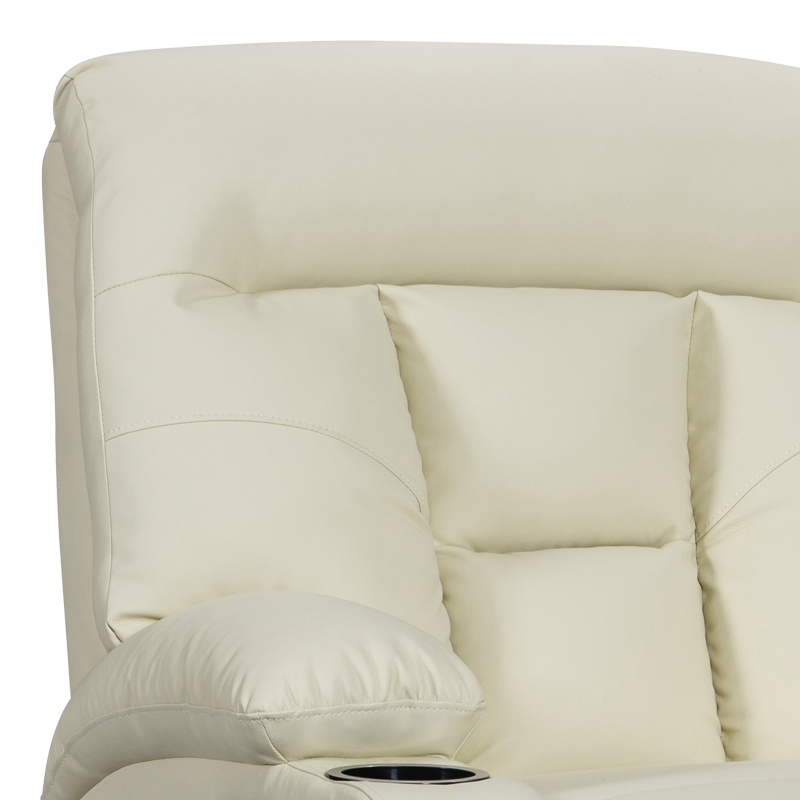 Armchair relax Terpsi pakoworld PU cream 80x94x100cm