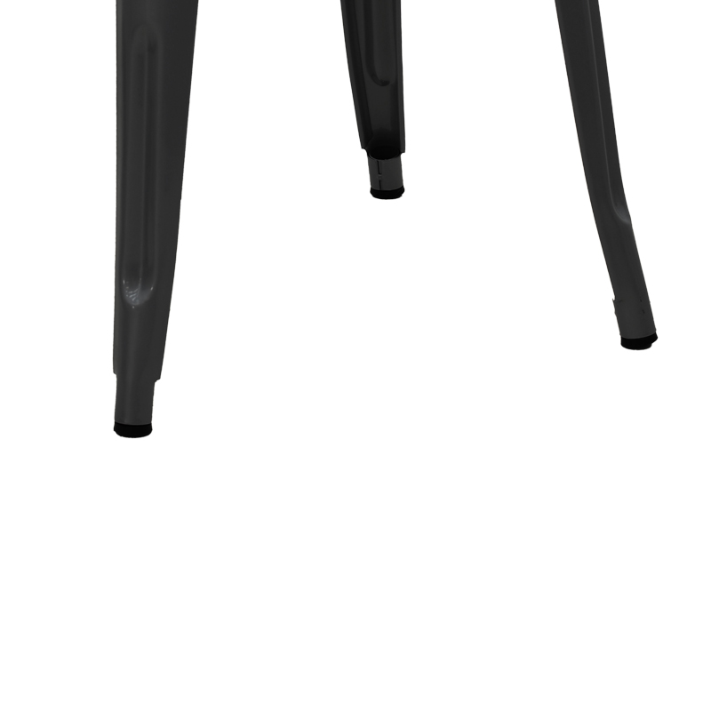 Bar stool Utopia pakoworld metal black 42x42x76cm