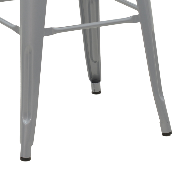 Bar stool Utopia pakoworld metal grey 42x42x76cm