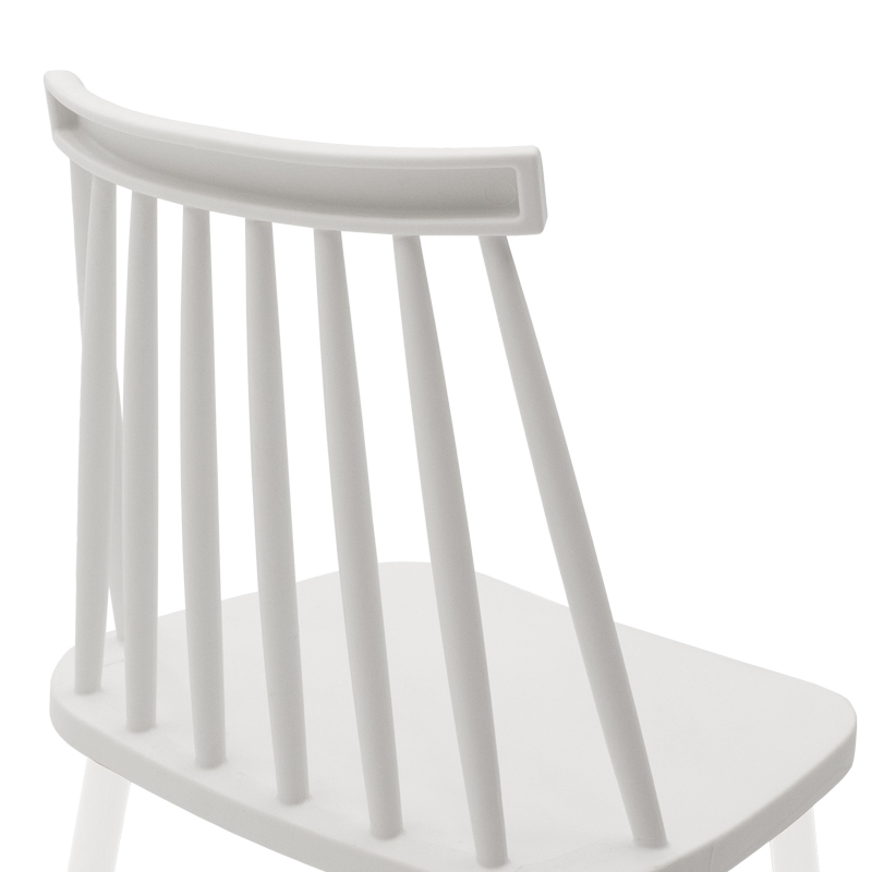 Καρέκλα Aurora pakoworld pp λευκό-πόδι λευκό 42x46x79εκ
