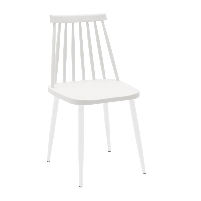 Chair Aurora pakoworld white pp-white leg 42x46x79cm
