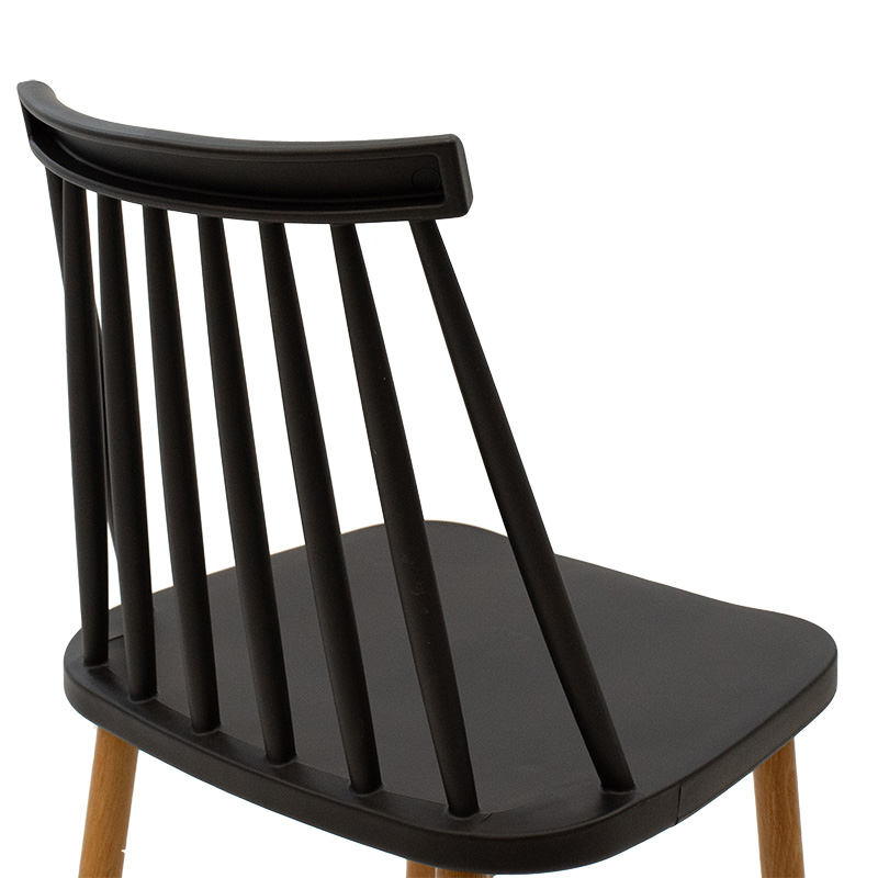 Bar stool Aurora pakoworld black pp-leg natural 42x49x109cm