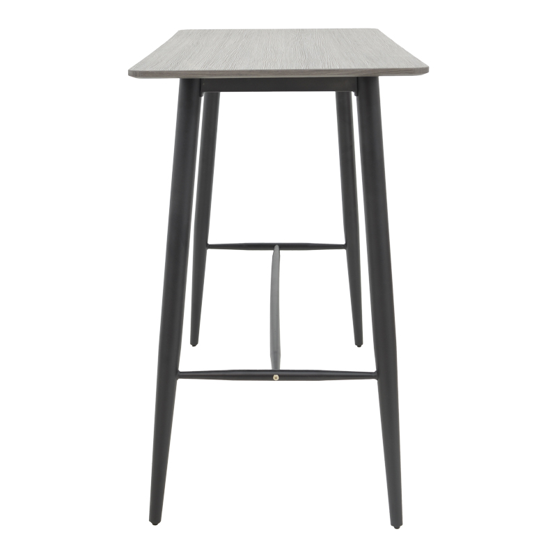 Bar table Senso pakoworld gray lpl surface-leg black metal 120x60x103cm