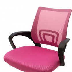 Berto I pakoworld office chair fabric mesh pink 56x47x85-95cm