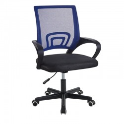 Berto I pakoworld office chair fabric mesh blue-black56x47x85-95cm