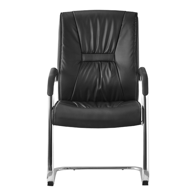 Guest stackable chair Nioze pakoworld black pu-chrome leg 57x50x95cm