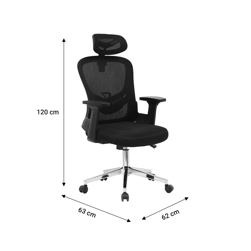 Office chair manager Ignatius pakoworld mesh black