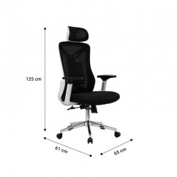 Office chair manager Andrew pakoworld mesh black-white