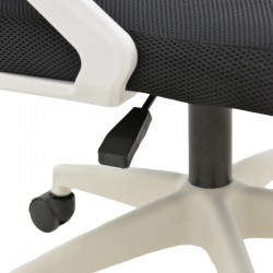 Manager office chair Serjo pakoworld white-black pp-mesh fabric 75x65x128cm