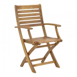 Gorpo pakoworld folding armchair natural acacia wood 57x59x93cm