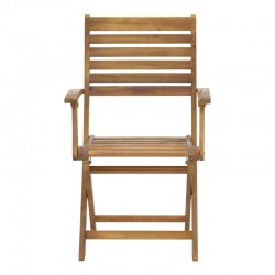 Gorpo pakoworld folding armchair natural acacia wood 57x59x93cm