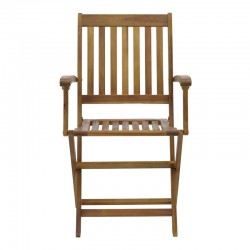 Joter pakoworld folding armchair natural acacia wood 53x60x90cm