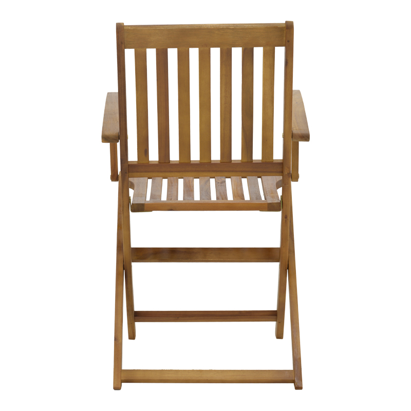 Joter pakoworld folding armchair natural acacia wood 53x60x90cm