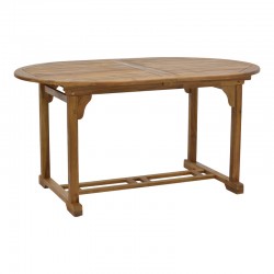 Τραπέζι Sopho pakoworld επεκτεινόμενο φυσικό ξύλο ακακίας 200/150x100x75εκ