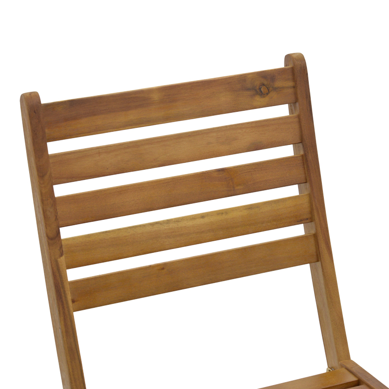 Fatel pakoworld folding chair acacia wood natural 40x53x82cm