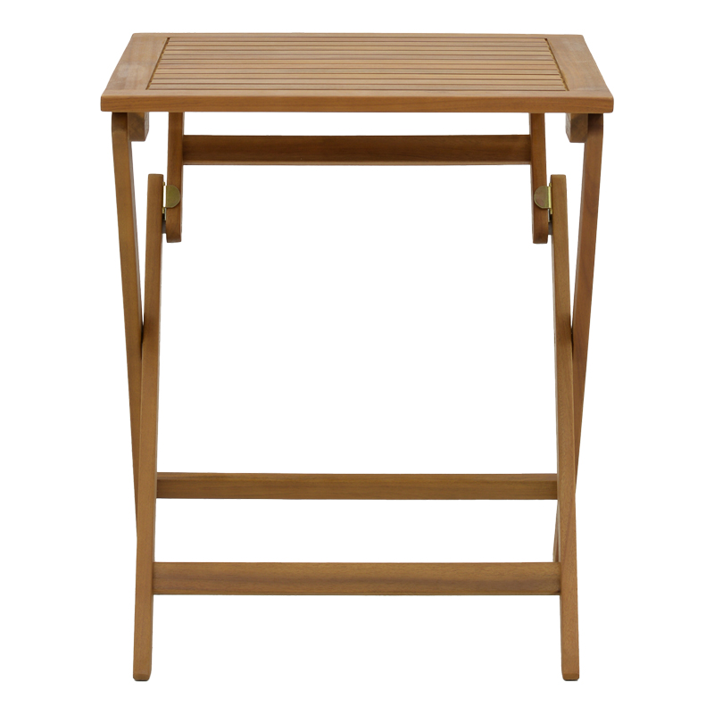 Foldable garden table Perdu pakoworld natural acacia wood 60x60x72cm