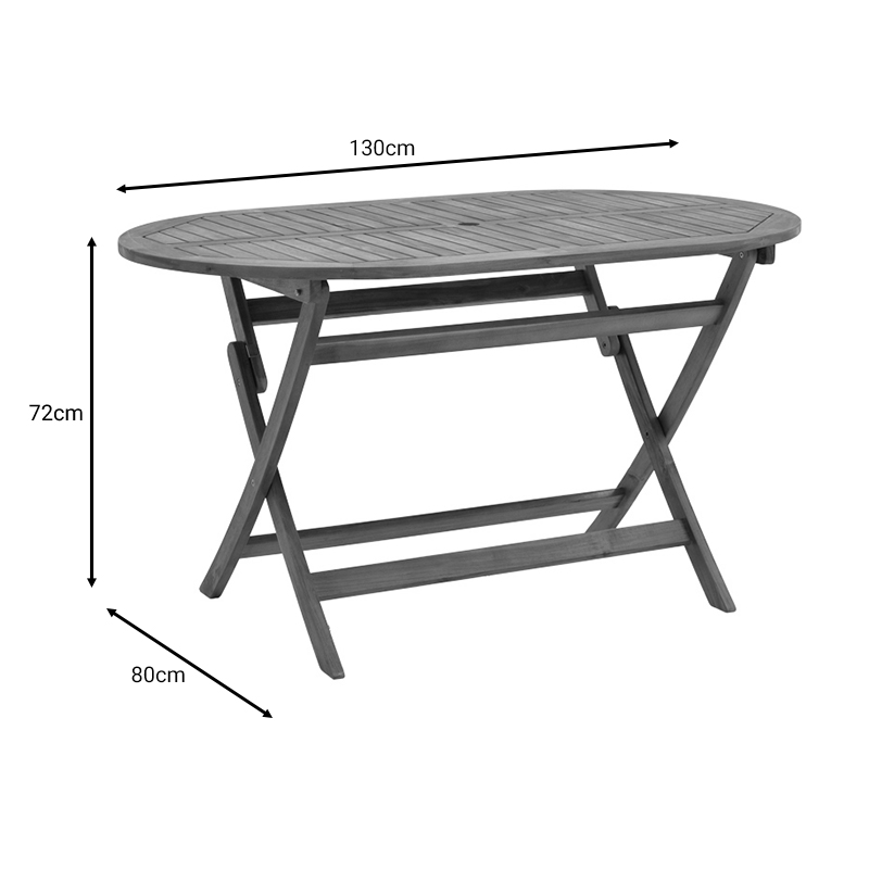 Recofly-Falov pakoworld dining table set of 5 natural solid acacia wood 130x80x72cm