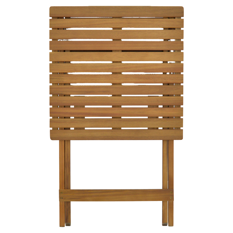 Joter-Lazio pakoworld dining table set of 5 folding natural solid acacia wood 50x50x70cm