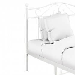 Κρεβάτι Yorick pakoworld λευκό μεταλλικό 90x190x99εκ