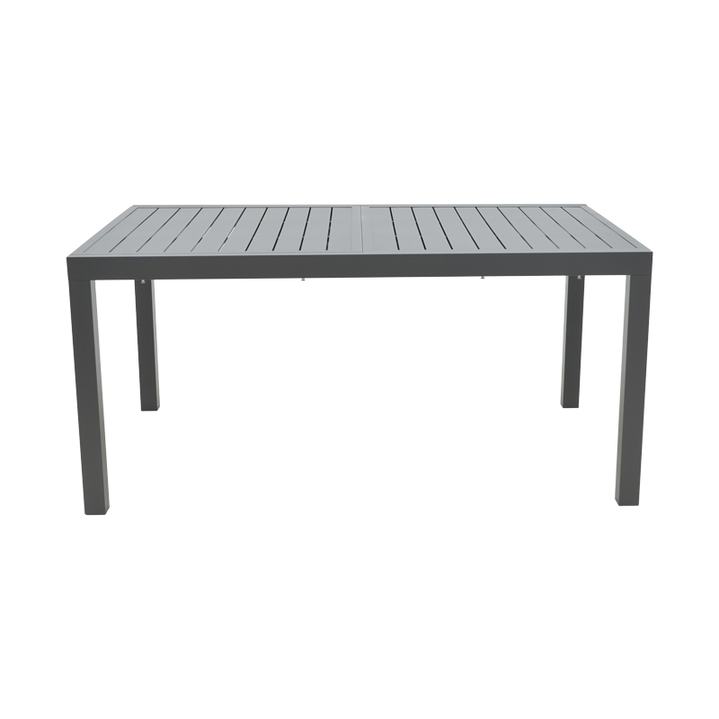 Extension table Lafla pakoworld aluminium dark grey 160-240x100x75cm