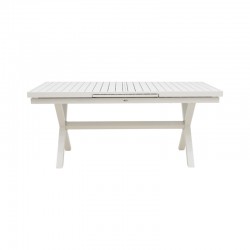 Expanding table Dagyn pakoworld white aluminum 180-240x90x76cm