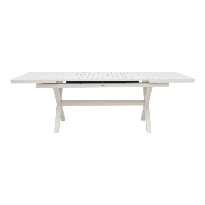 Expanding table Dagyn pakoworld white aluminum 180-240x90x76cm