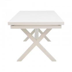 Expanding table Dagyn pakoworld white aluminum 180-240x90x76cm