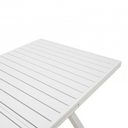 Expanding table Dagyn pakoworld white aluminum 180-240x90x76cm