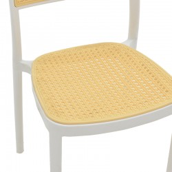 Chair Westley pakoworld pp natural-white 55x47x81cm