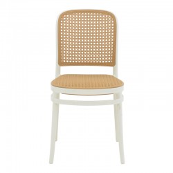 Chair Nereus pakoworld pp natural-white 45x43x84cm