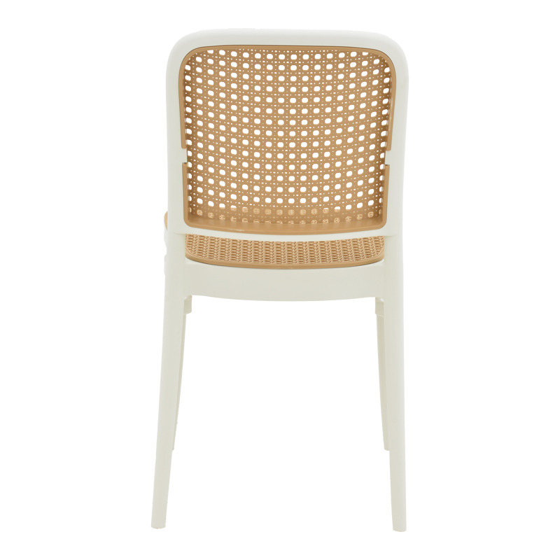 Chair Nereus pakoworld pp natural-white 45x43x84cm