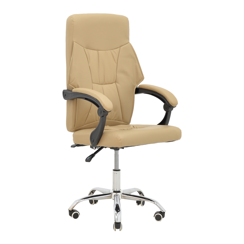 Manager office chair Glorin  pakoworld beige pu 60x68x128cm