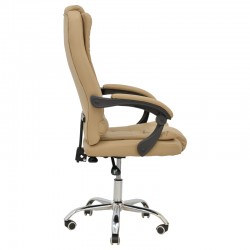 Manager office chair Toronsi  pakoworld beige pu 60x68x128cm