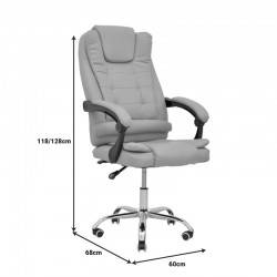 Manager office chair Toronsi  pakoworld beige pu 60x68x128cm