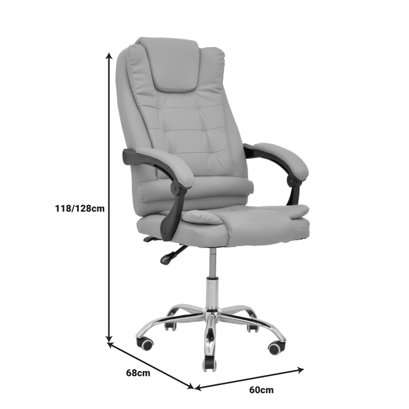 Manager office chair Toronsi  pakoworld beige pu 60x68x128cm