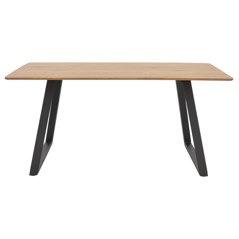 Winor pakoworld table natural mdf-leg black metal 140x80x75cm