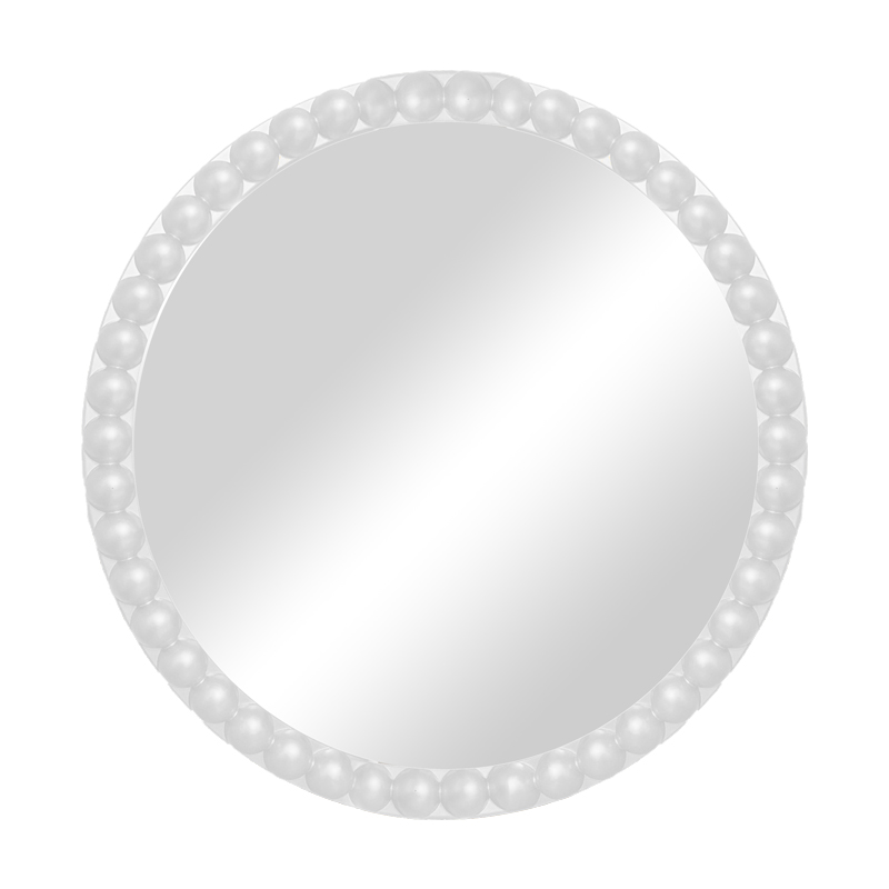 Mirror Mebel Inart white pp D60x3.5cm