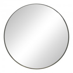 Mirror Emmett Inart black aluminum D80x2.5cm