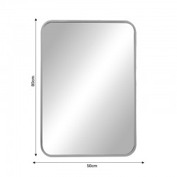 Mirror Classy Inart black aluminum 50x2.5x80cm