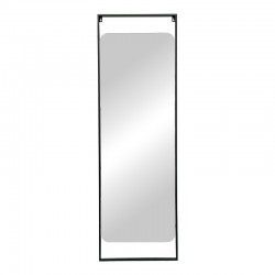 Mirror Piza Inart black iron glass 45x2x140cm